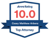 Avvo Rating 10.0 - Casey Arbenz, Top Attorney